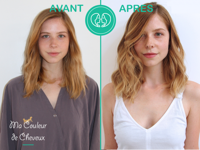 Photos de cheveux avant après : coloration et coupe capillaire